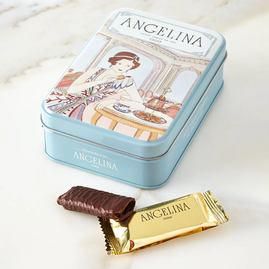 Angelina's Dark Chocolate Crispy Crêpes in Collector Tin - Image 3