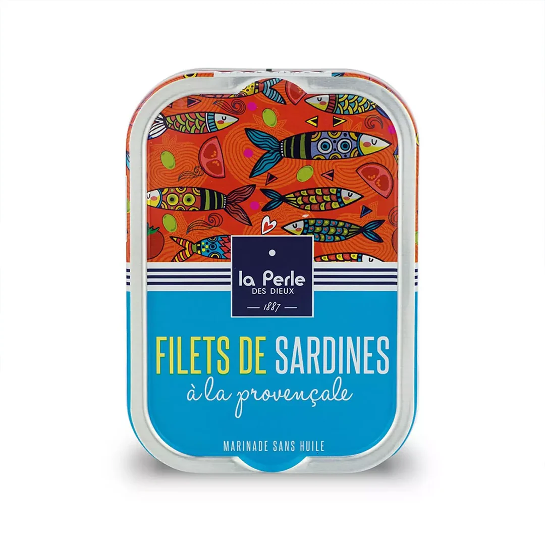 La Perle des Dieux' Oil-Free Sardine Fillets Provençal Style