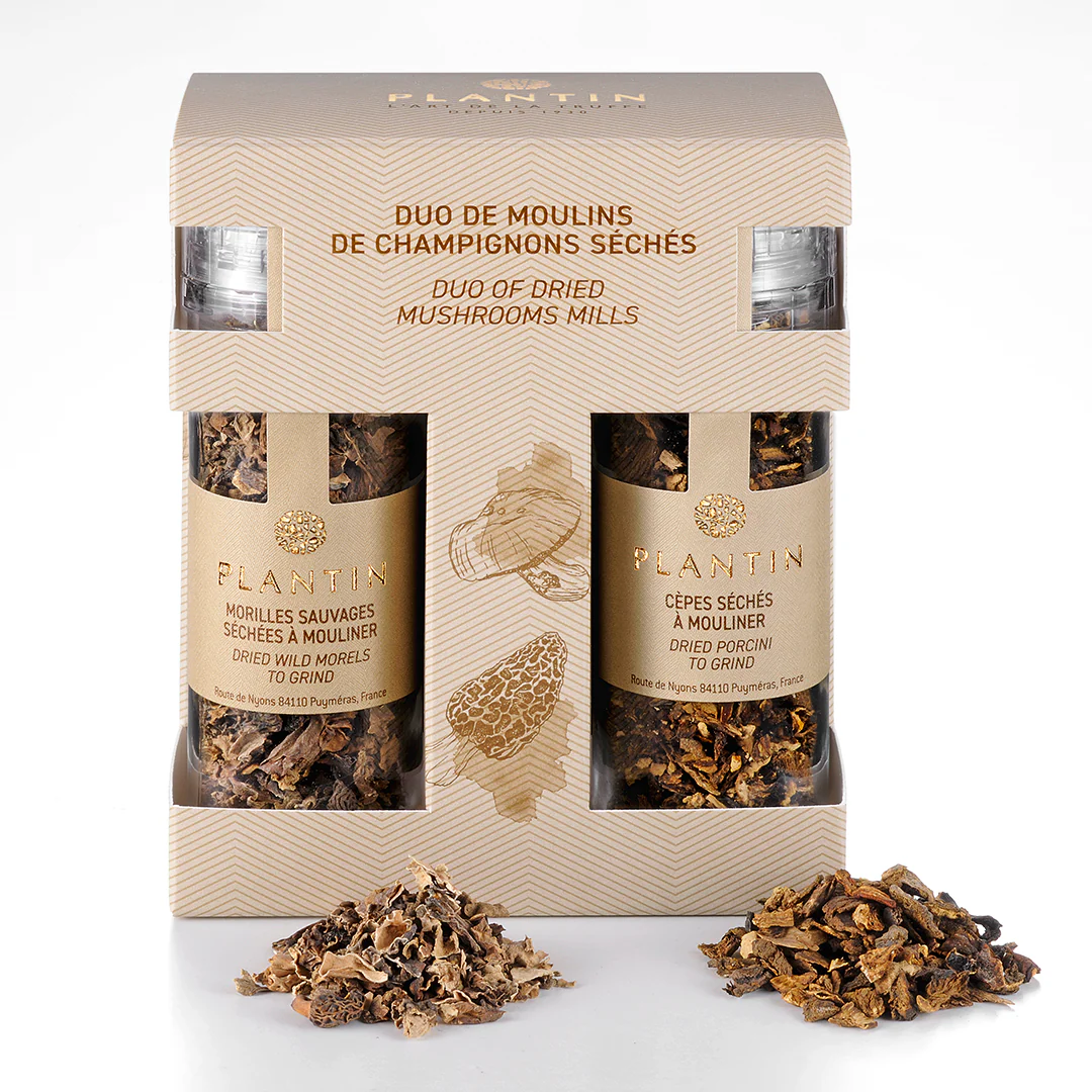 Plantin's Duo of Dried Mushroom Mills